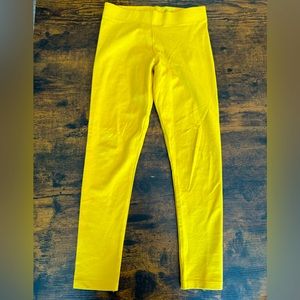 Perfect, trendy girls sz 8/9 Mini Boden mustard yellow durable, comfy leggings
